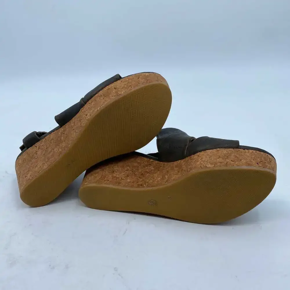 COCLICO Brown Leather Slingback Wedges | Women's EU38